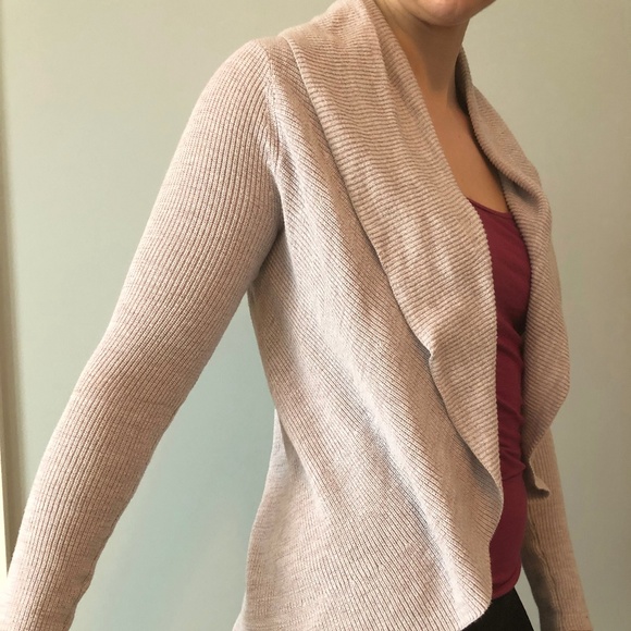 Express Sweaters - Express cream colored cardigan